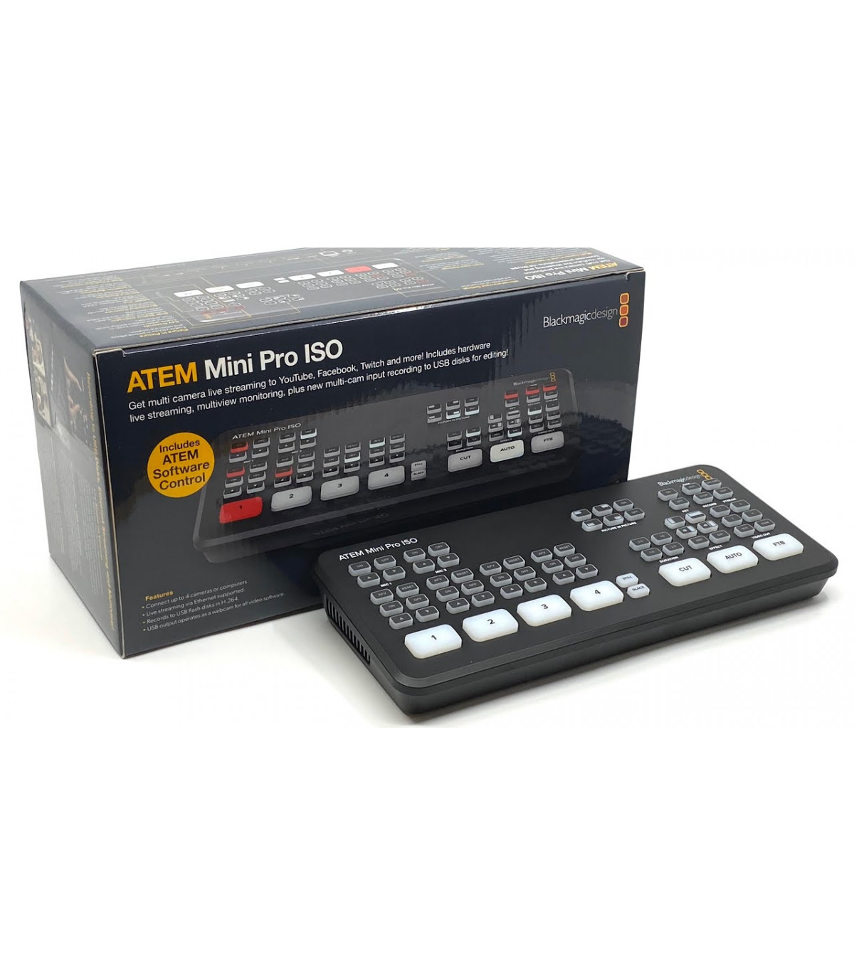 新品　ブラックマジックデザイン　atem mini pro iso