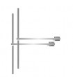 Stainless steel FM 2-Bay Dipole Antenna, 5 kW, 7/16 Connector