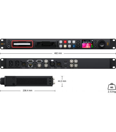 Blackmagic Design HyperDeck Studio 4K Pro - TEKO BROADCAST