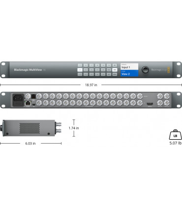 Blackmagic MultiView 16 Video Monitor