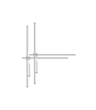 Antenna FM a dipolo 2-Bay in alluminio-2500 Watt