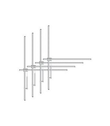 Antenna a dipolo FM 4-Bay in alluminio-2500 Watt