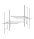 Antena dipolo FM 6-Bay de aluminio, 2500 Watt, conector 7/16