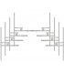 Stainless steel FM 8-Bay Dipole Antenna, 15 kW, 5/8 Connector