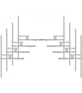 Stainless steel FM 8-Bay Dipole Antenna, 15 kW, 5/8 Connector