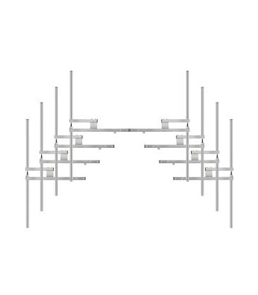 Stainless steel FM 8-Bay Dipole Antenna, 15 kW, 5/8 Connector