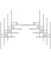 Stainless steel FM 8-Bay Dipole Antenna, 15 kW, 5/8 Connector