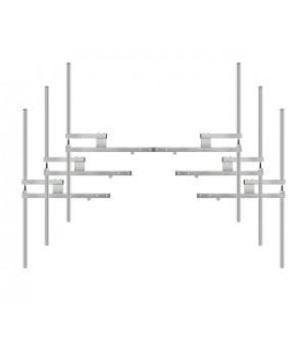 Antena dipolo FM 6-Bay de acero zincado-5 kW