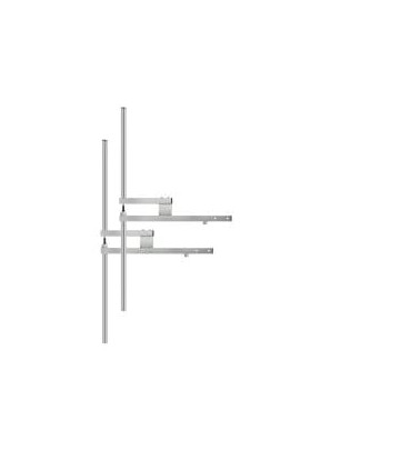 Antena dipolo FM 2-Bay en acero inoxidable-5 kW