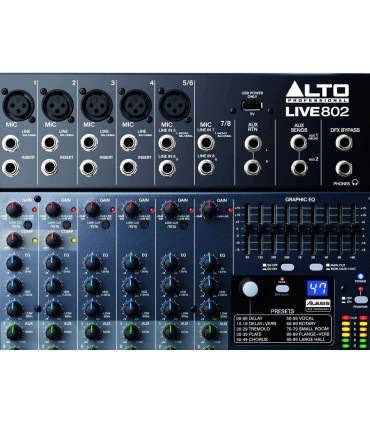 ALTO Live 802 de ALTO PROFESSIONAL - Mezclador de audio
