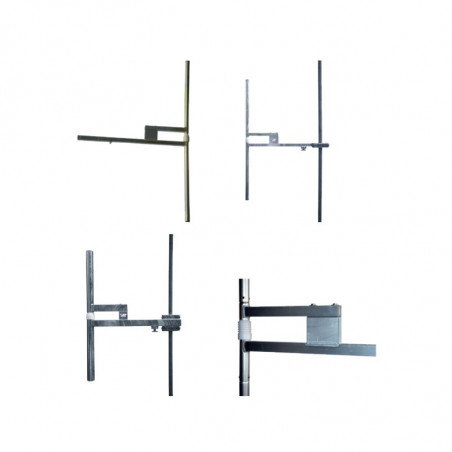 Antenne dipôle FM en acier inoxydable-2500 Watt, démontable, connecteur 7/16