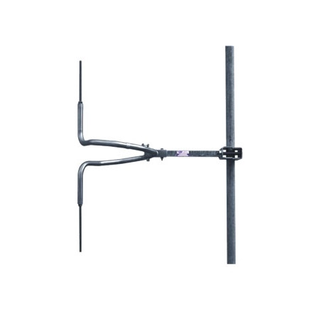Antenne accordée dipôle à bande étroite en acier inoxydable, 500 W, connecteur N