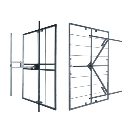 Panel dipolo en acero inoxidable, 800 W, conector N