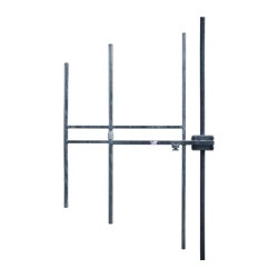 Antenne FM 3 éléments, acier inoxydable, 2 kW, connecteur 7/16