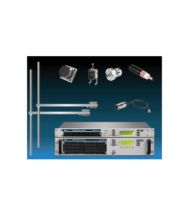 Paquete 2kW Transmisor FM Antena y Accesorios Sistema de 2 Antenas Bay - TEKO Broadcast